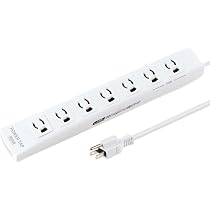 Amazon.co.jp: サンワダイレクト 電源タップ 7個口 3m 3P 3極プラグ 雷